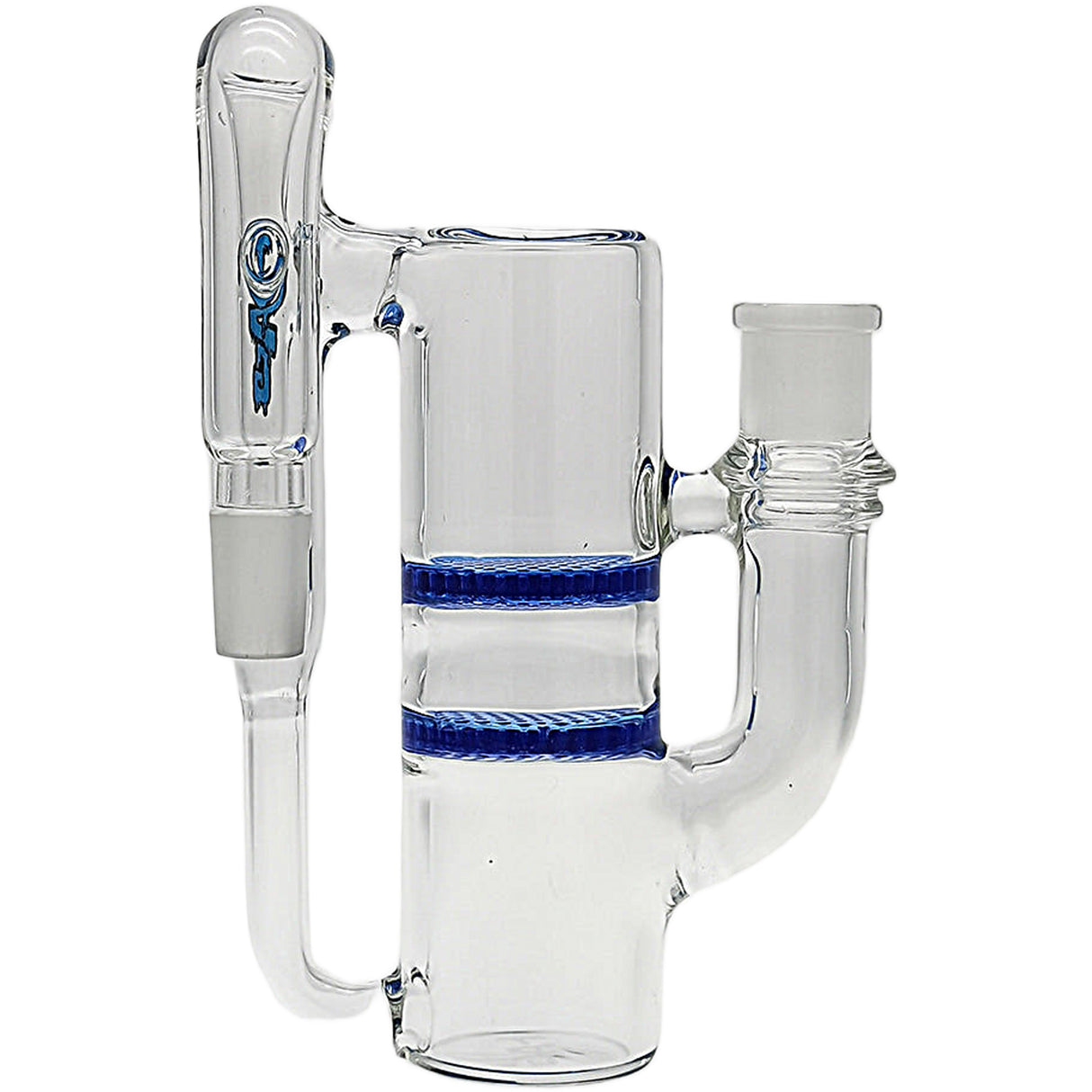 Thick Ass Glass 8.25" Double Honeycomb Ash Catcher 50x5mm with Recycling - 18MM Joint