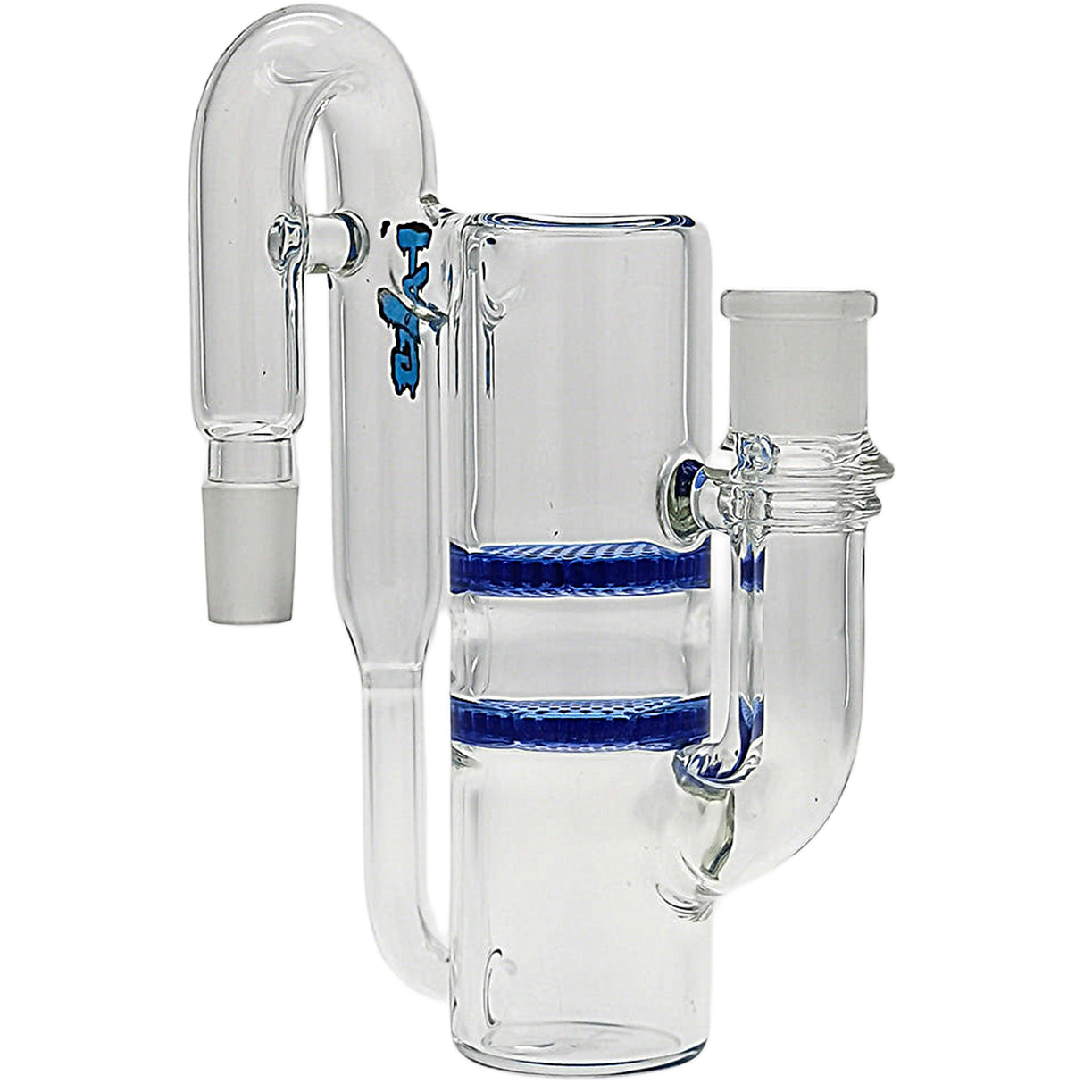 Thick Ass Glass 8.25" Double Honeycomb Ash Catcher 50x5mm with Recycling - 18MM Joint