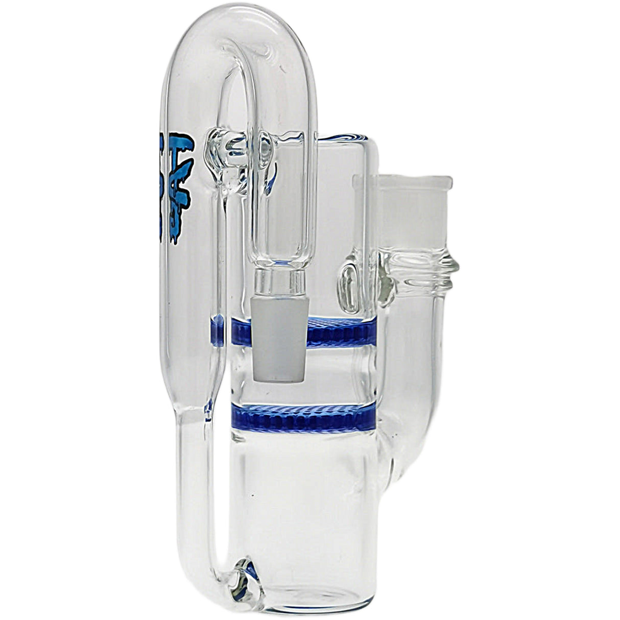 Thick Ass Glass 8.25" Double Honeycomb Ash Catcher 50x5mm with Recycling - 18MM Joint