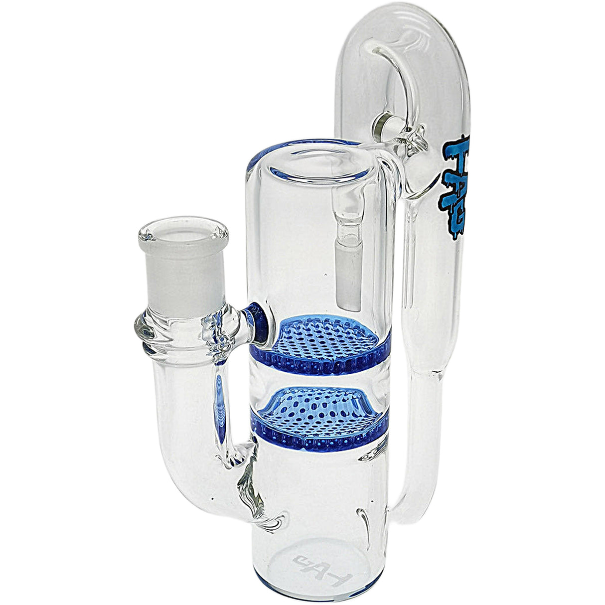 Thick Ass Glass 8.25" Double Honeycomb Ash Catcher 50x5mm with Recycling - 18MM Joint