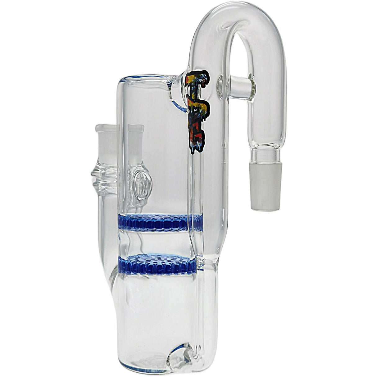 Thick Ass Glass 8.25" Double Honeycomb Ash Catcher 50x5mm with Recycling - 18MM Joint