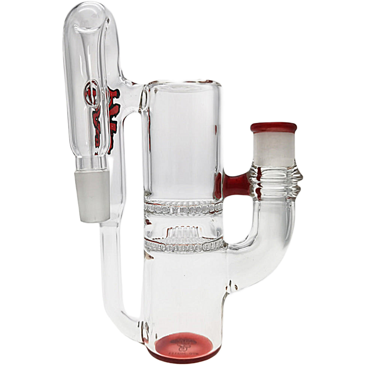 Thick Ass Glass 8.25" Double Honeycomb Ash Catcher 50x5mm with Recycling - 18MM Joint