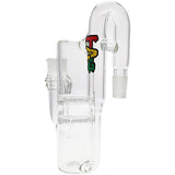 Thick Ass Glass 8.25" Double Honeycomb Ash Catcher 50x5mm with Recycling - 18MM Joint