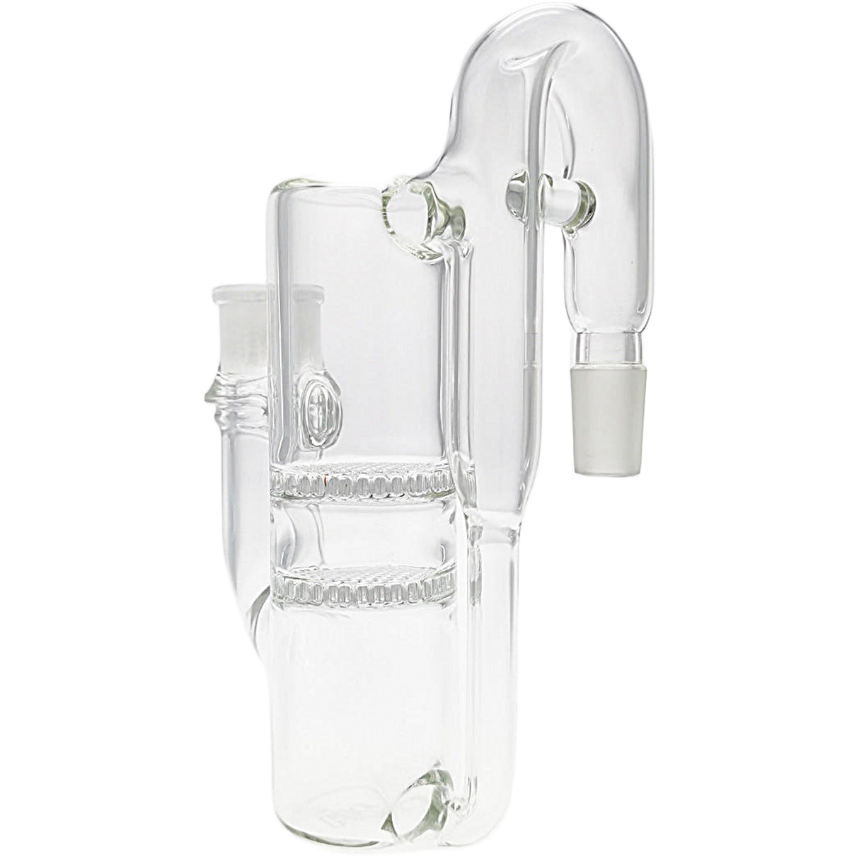 Thick Ass Glass 8.25" Double Honeycomb Ash Catcher 50x5mm with Recycling - 18MM Joint