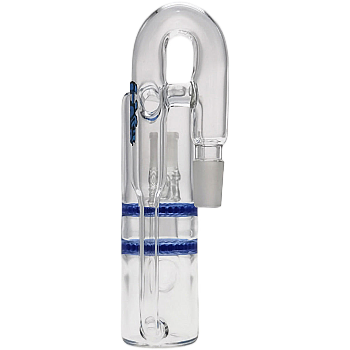 Thick Ass Glass 8.25" Double Honeycomb Ash Catcher 50x5mm with Recycling - 18MM Joint