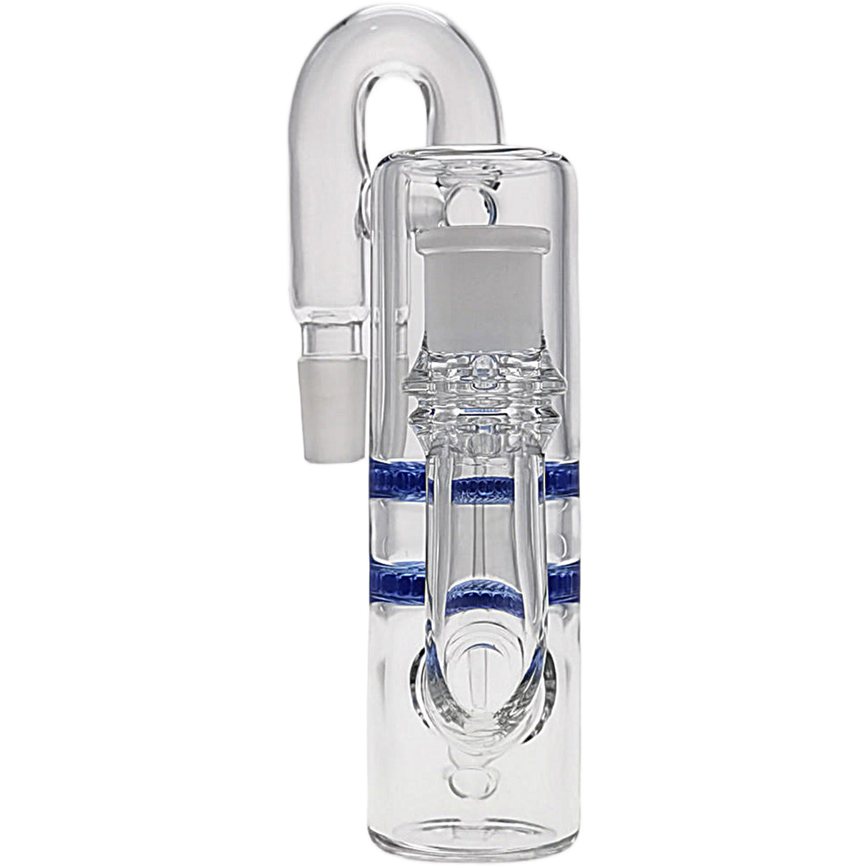 Thick Ass Glass 8.25" Double Honeycomb Ash Catcher 50x5mm with Recycling - 18MM Joint