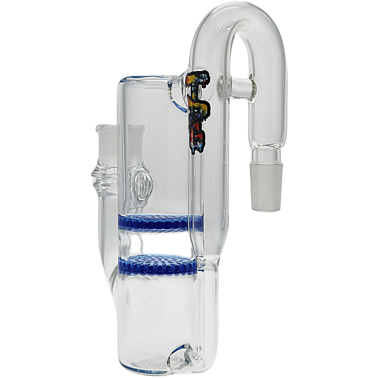 Thick Ass Glass 8.25" Double Honeycomb Ash Catcher 50x5mm with Recycling - 18MM Joint