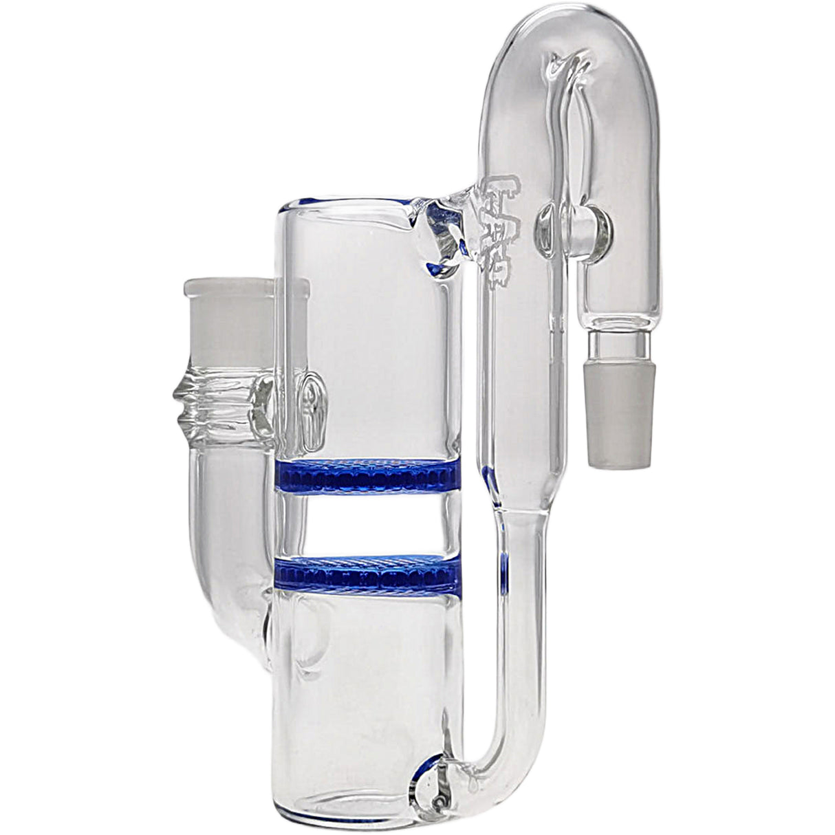 Thick Ass Glass 8.25" Double Honeycomb Ash Catcher 50x5mm with Recycling - 18MM Joint