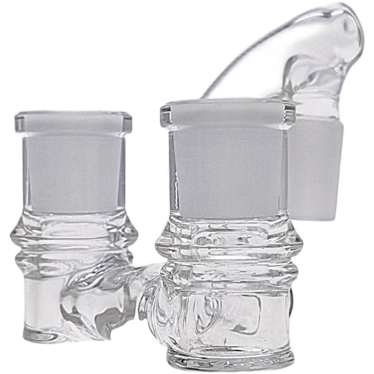 Thick Ass Glass No-Drop Double Joint Bong Adapter