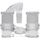 Thick Ass Glass No-Drop Double Joint Bong Adapter
