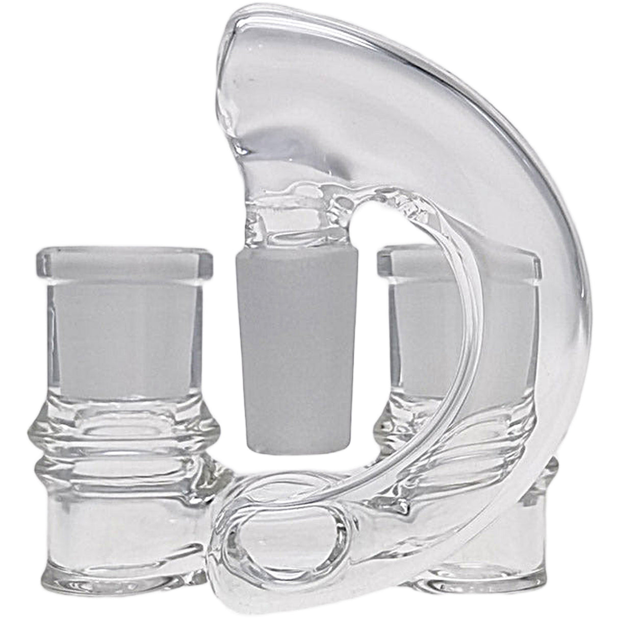 Thick Ass Glass No-Drop Double Joint Bong Adapter