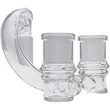 Thick Ass Glass No-Drop Double Joint Bong Adapter