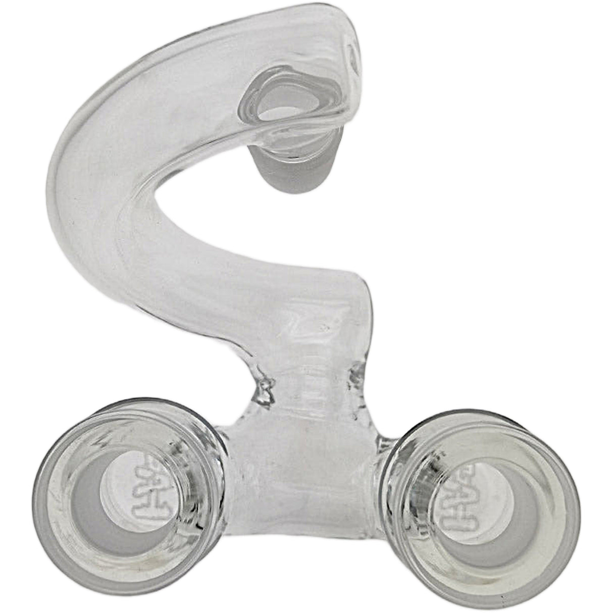 Thick Ass Glass No-Drop Double Joint Bong Adapter