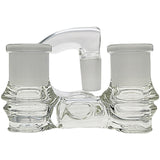 Thick Ass Glass No-Drop Double Joint Bong Adapter