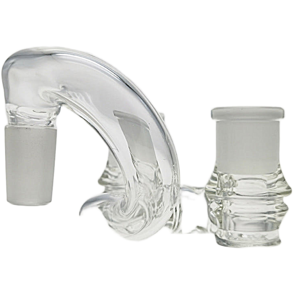 Thick Ass Glass No-Drop Double Joint Bong Adapter