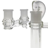 Thick Ass Glass No-Drop Double Joint Bong Adapter
