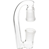 Thick Ass Glass Quartz Drop Down Adapter - 3" Drop for Bongs & Concentrates