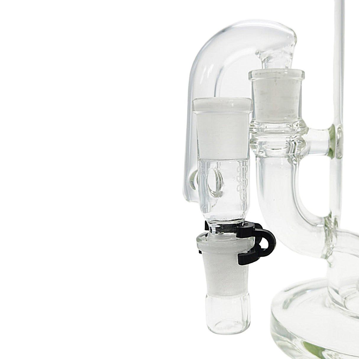 Thick Ass Glass Reclaim Adapter - 0.5" Drop Down for Bongs, 14-18mm Compatibility