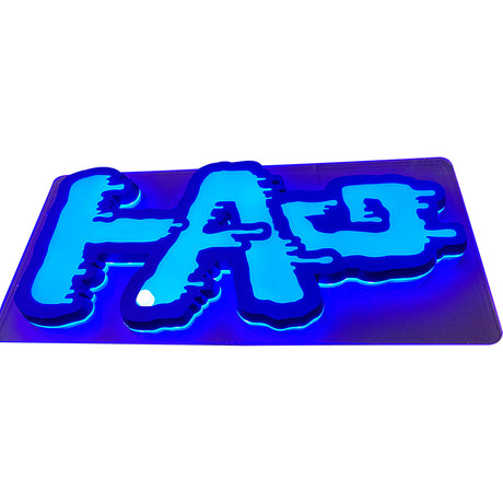 Thick Ass Glass Vibrant LED Decor Sign 290x620mm - Acrylic Backed