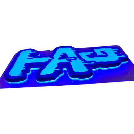 Thick Ass Glass Vibrant LED Decor Sign 290x620mm - Acrylic Backed