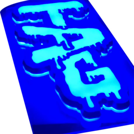Thick Ass Glass Vibrant LED Decor Sign 290x620mm - Acrylic Backed