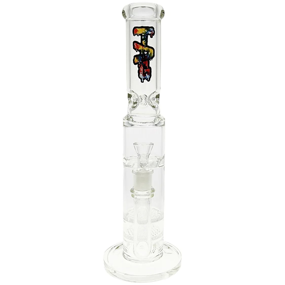 Thick Ass Glass 16" Glass Double Honeycomb Bong w/ Spinning Guard