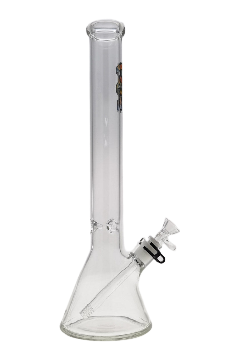 Thick Ass Glass 18" Tie Dye Beaker Bong 5mm Borosilicate w/ Downstem