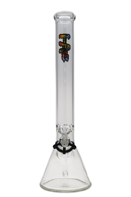 Thick Ass Glass 18" Tie Dye Beaker Bong 5mm Borosilicate w/ Downstem