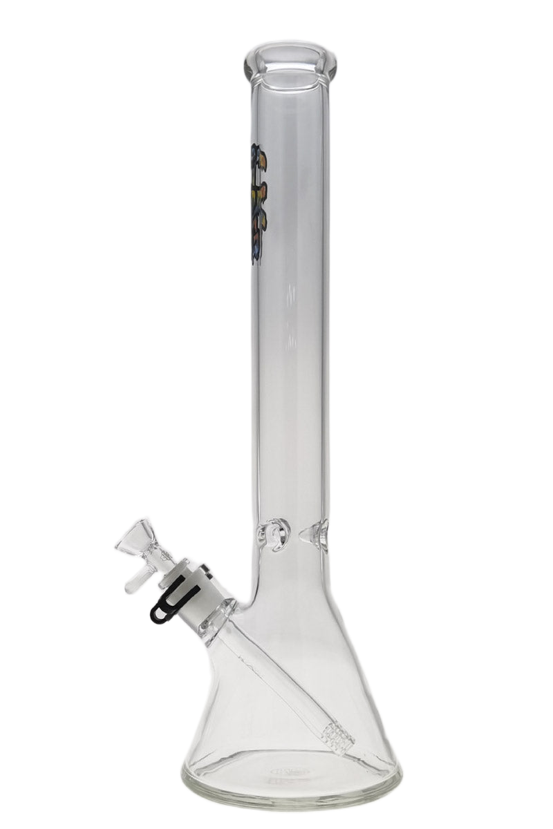 Thick Ass Glass 18" Tie Dye Beaker Bong 5mm Borosilicate w/ Downstem