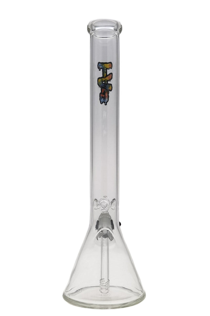 Thick Ass Glass 18" Tie Dye Beaker Bong 5mm Borosilicate w/ Downstem