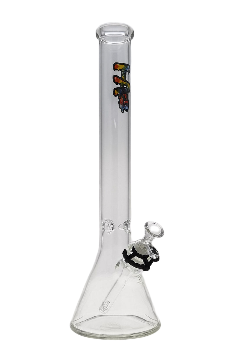 Thick Ass Glass 18" Tie Dye Beaker Bong 5mm Borosilicate w/ Downstem