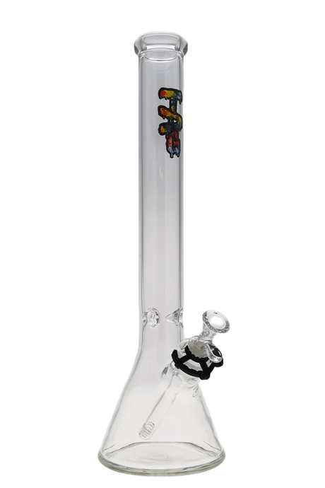 Thick Ass Glass 18" Tie Dye Beaker Bong 5mm Borosilicate w/ Downstem