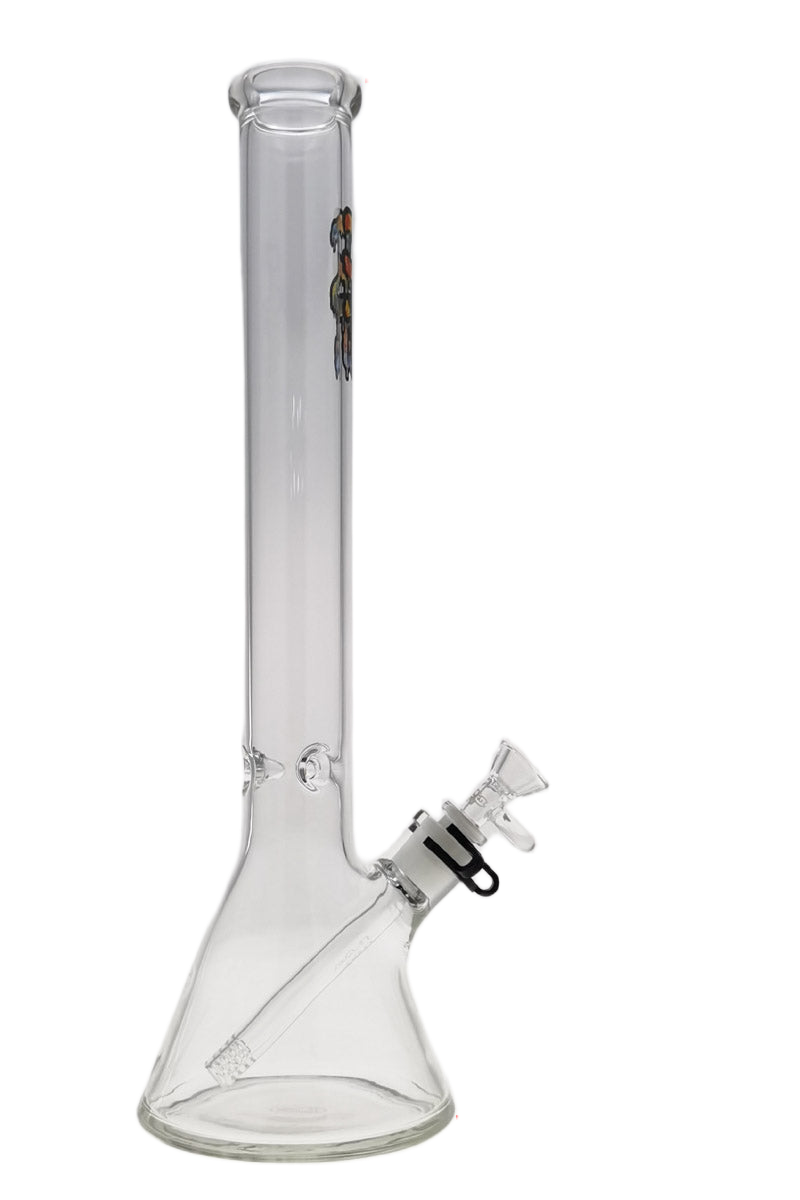 Thick Ass Glass 18" Tie Dye Beaker Bong 5mm Borosilicate w/ Downstem