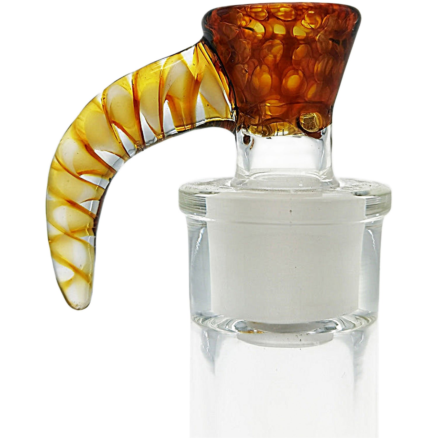 Thick Ass Glass 4-Hole Disc Screen Bong Slide w/ Horn Handle