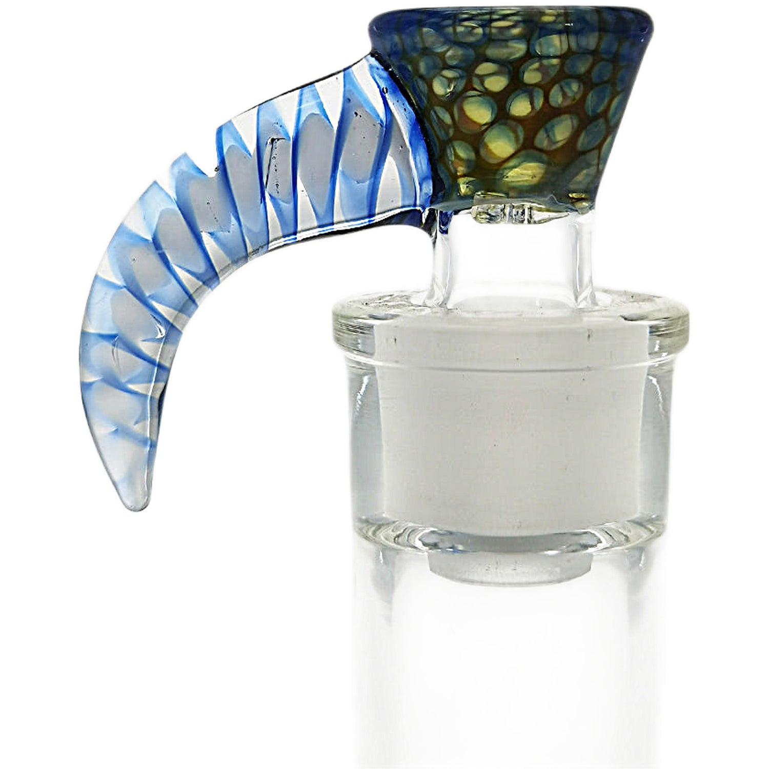 Thick Ass Glass 4-Hole Disc Screen Bong Slide w/ Horn Handle