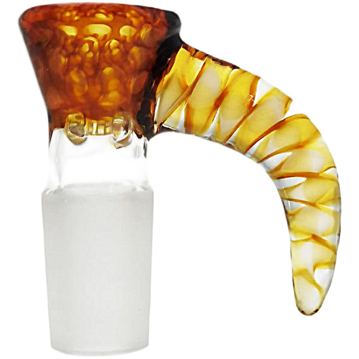Thick Ass Glass 4-Hole Disc Screen Bong Slide w/ Horn Handle