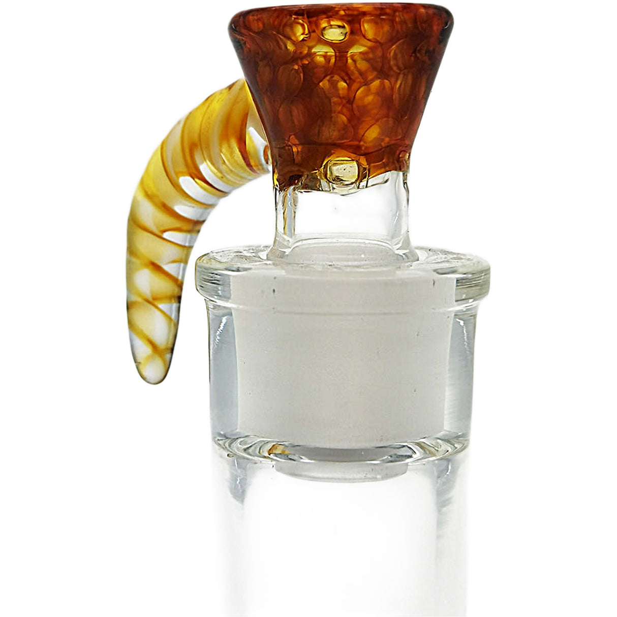 Thick Ass Glass 4-Hole Disc Screen Bong Slide w/ Horn Handle