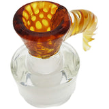 Thick Ass Glass 4-Hole Disc Screen Bong Slide w/ Horn Handle