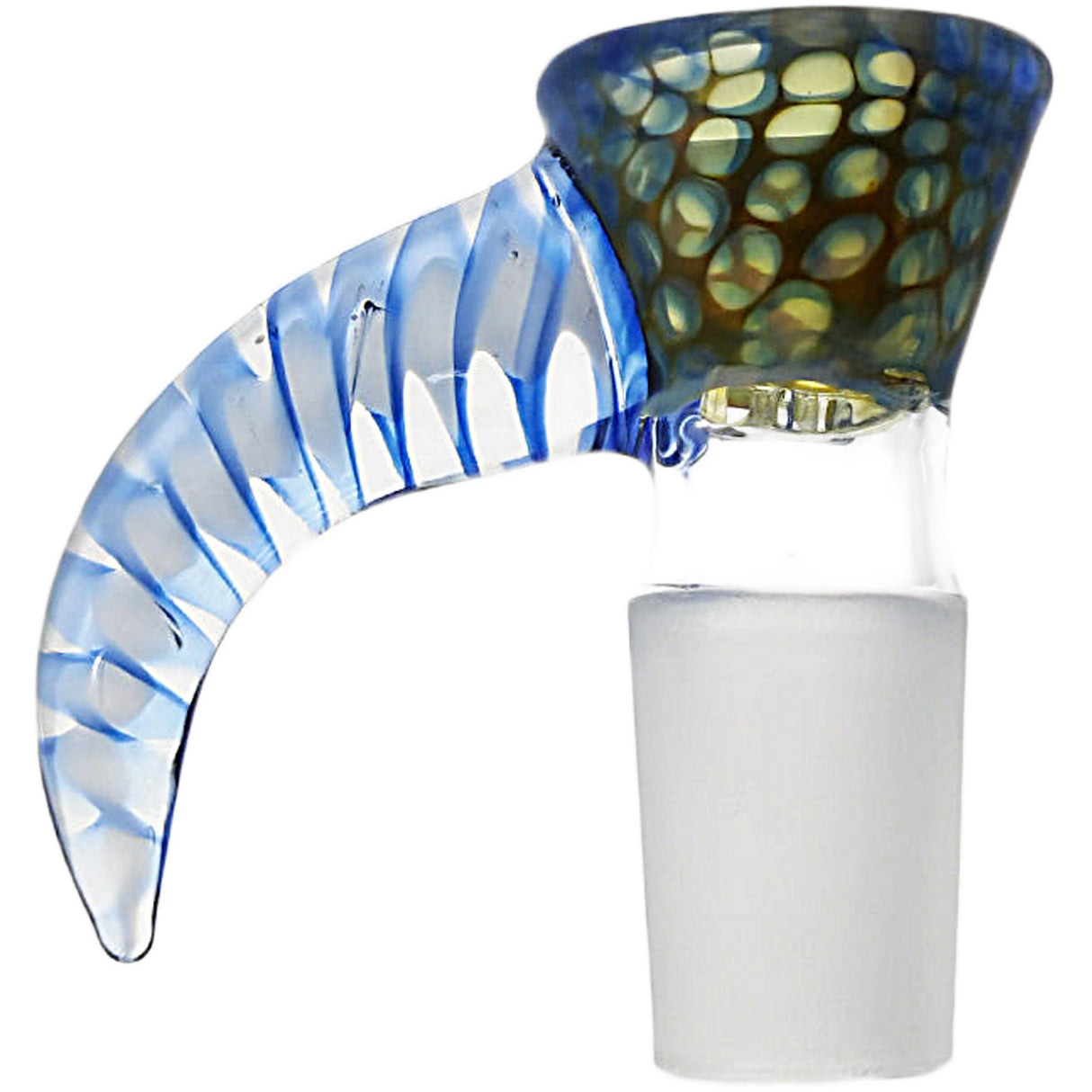 Thick Ass Glass 4-Hole Disc Screen Bong Slide w/ Horn Handle