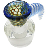 Thick Ass Glass 4-Hole Disc Screen Bong Slide w/ Horn Handle