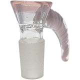 Thick Ass Glass 4-Hole Disc Screen Bong Slide w/ Horn Handle