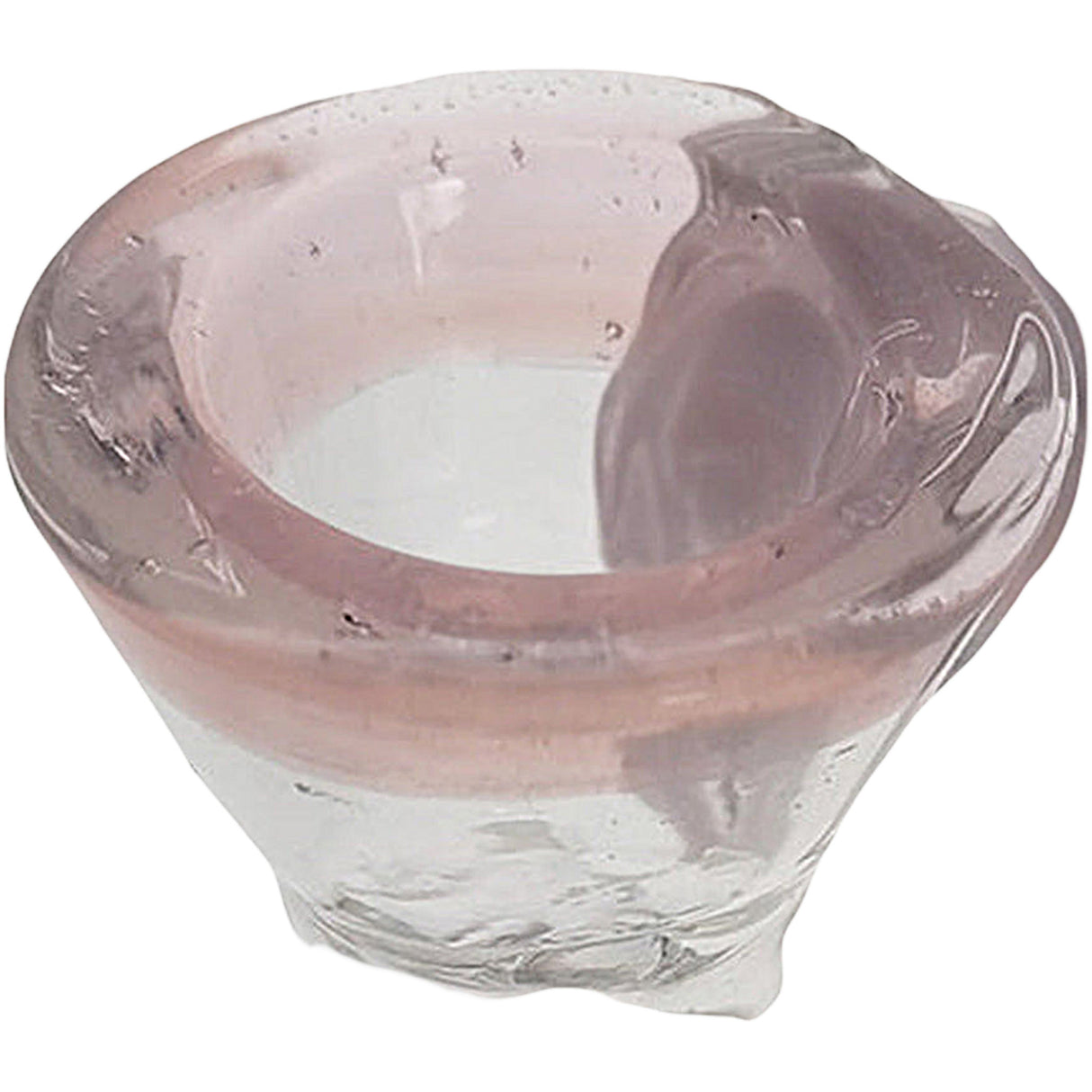 Thick Ass Glass 4-Hole Disc Screen Bong Slide w/ Horn Handle