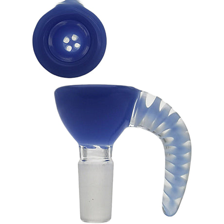 Thick Ass Glass 4-Hole Disc Screen Bong Slide w/ Horn Handle