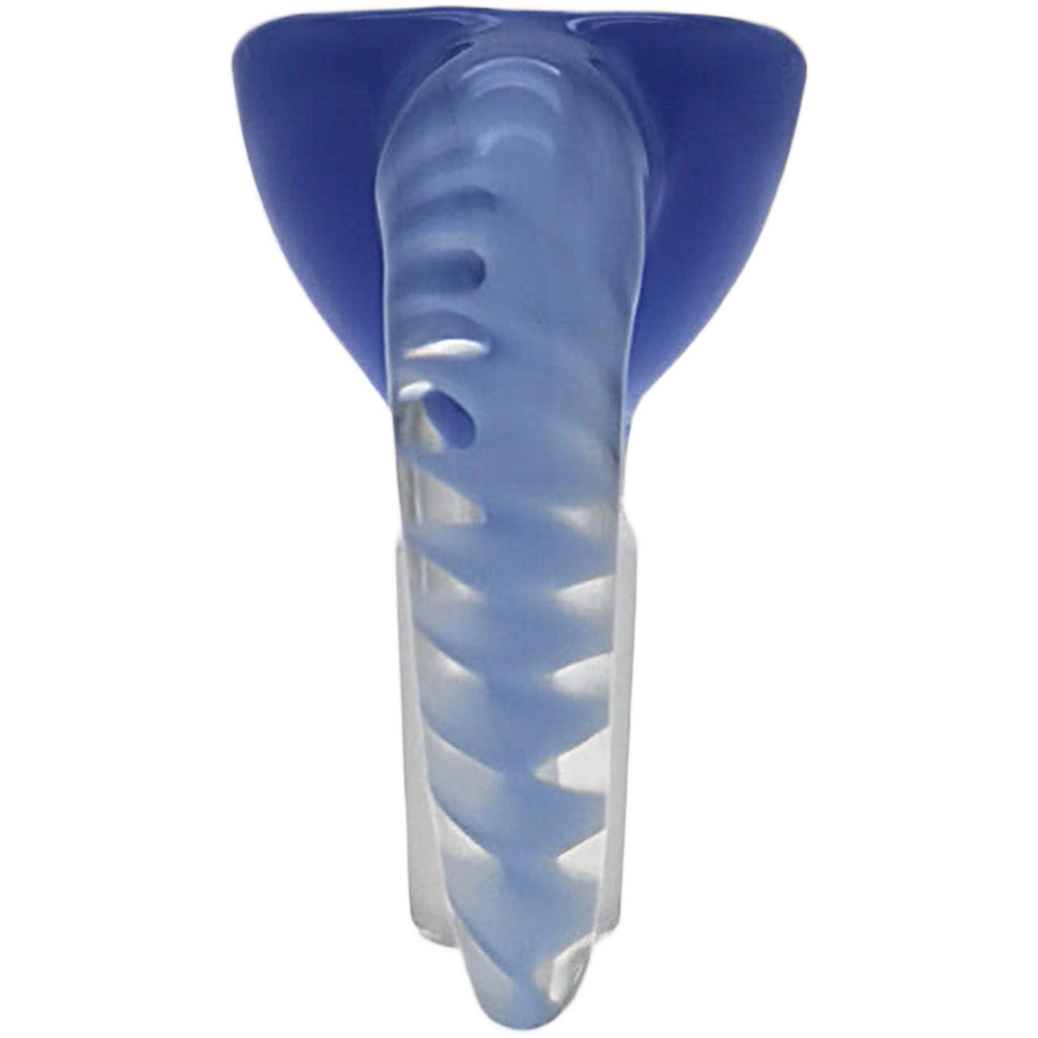 Thick Ass Glass 4-Hole Disc Screen Bong Slide w/ Horn Handle