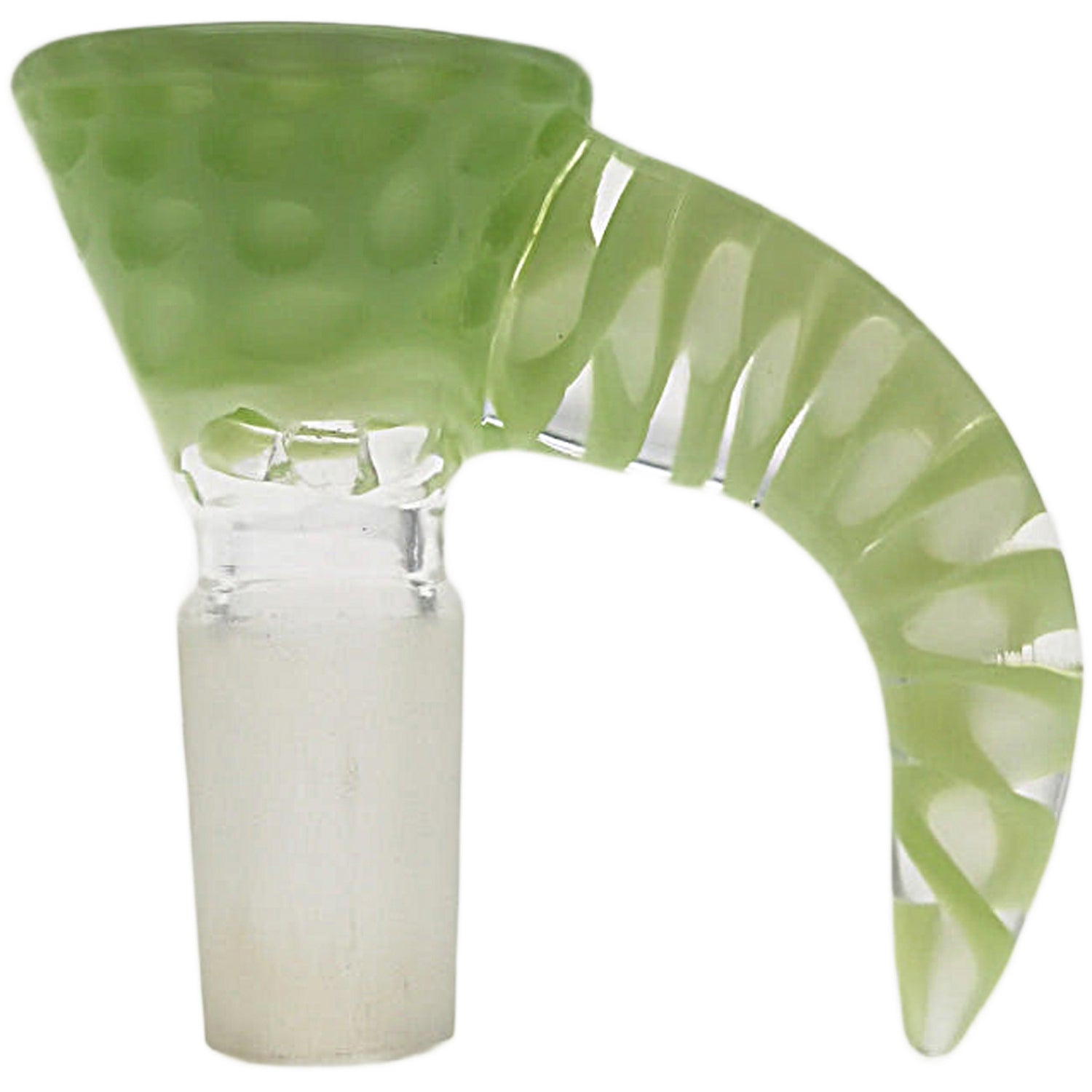 Thick Ass Glass 4-Hole Disc Screen Bong Slide w/ Horn Handle