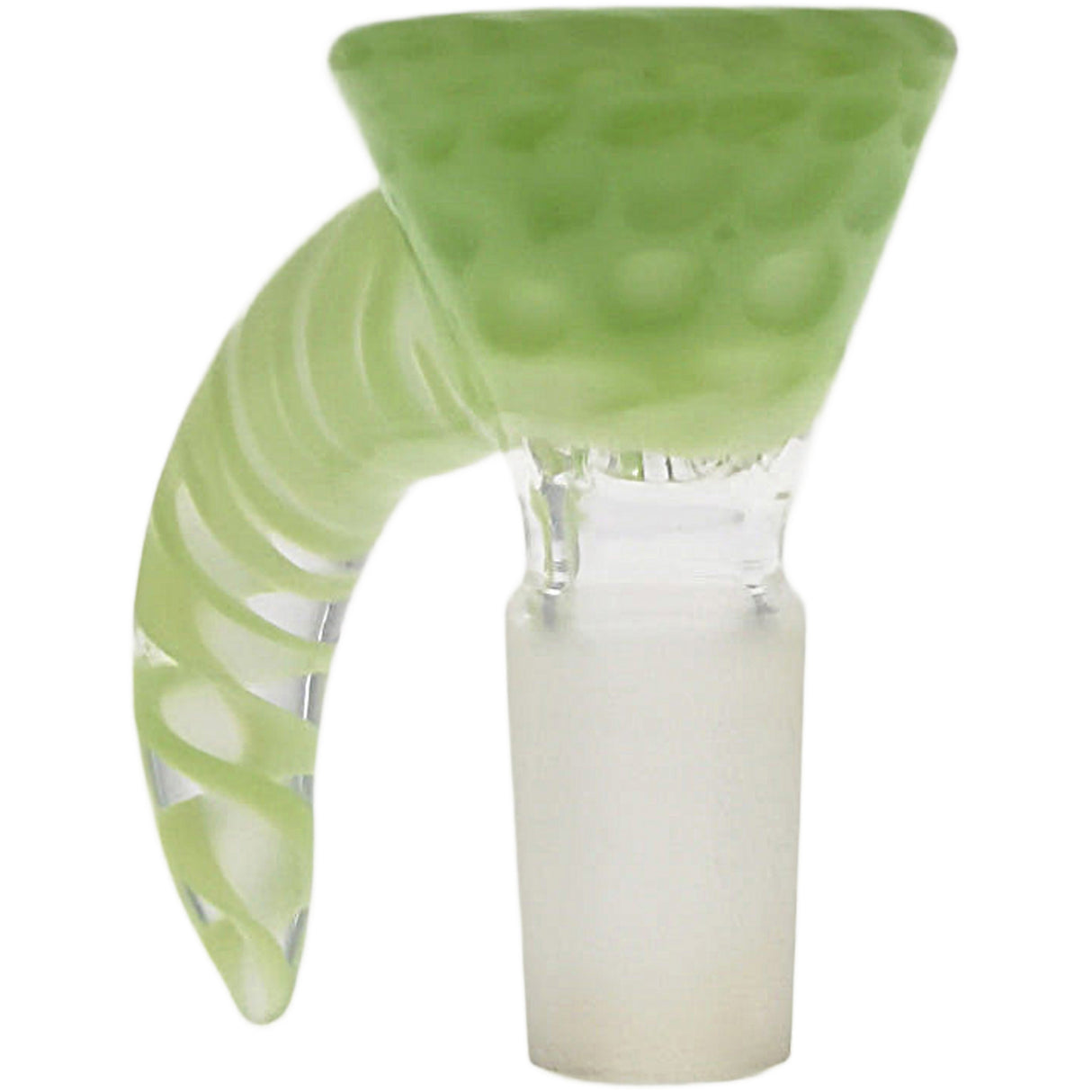 Thick Ass Glass 4-Hole Disc Screen Bong Slide w/ Horn Handle