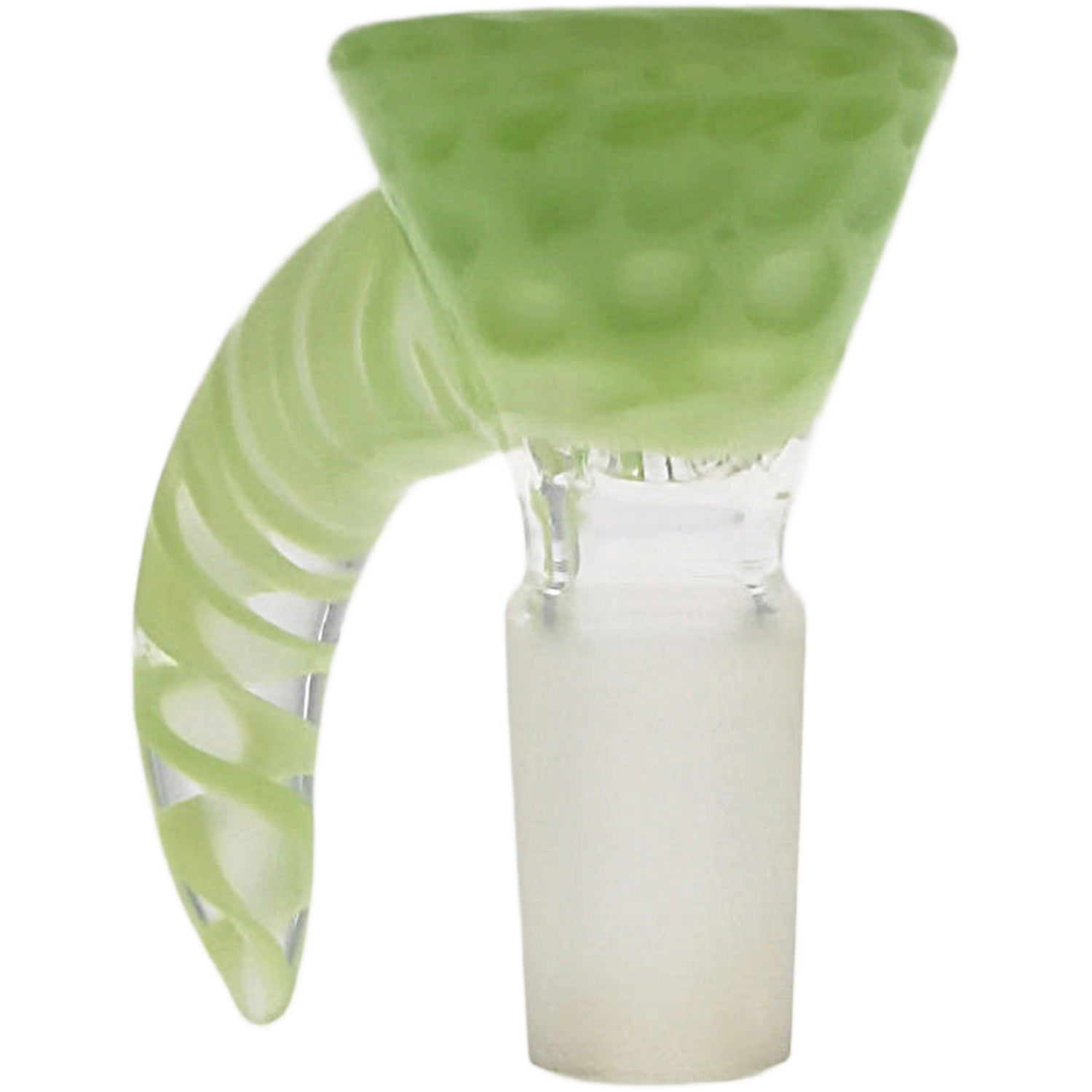 Thick Ass Glass 4-Hole Disc Screen Bong Slide w/ Horn Handle