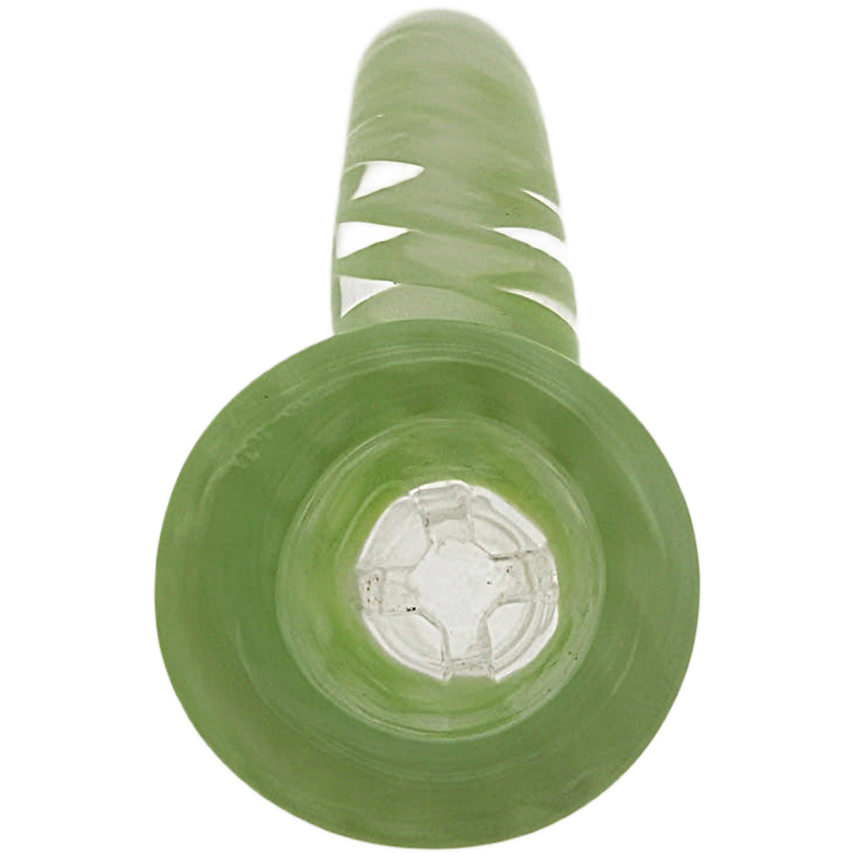 Thick Ass Glass 4-Hole Disc Screen Bong Slide w/ Horn Handle