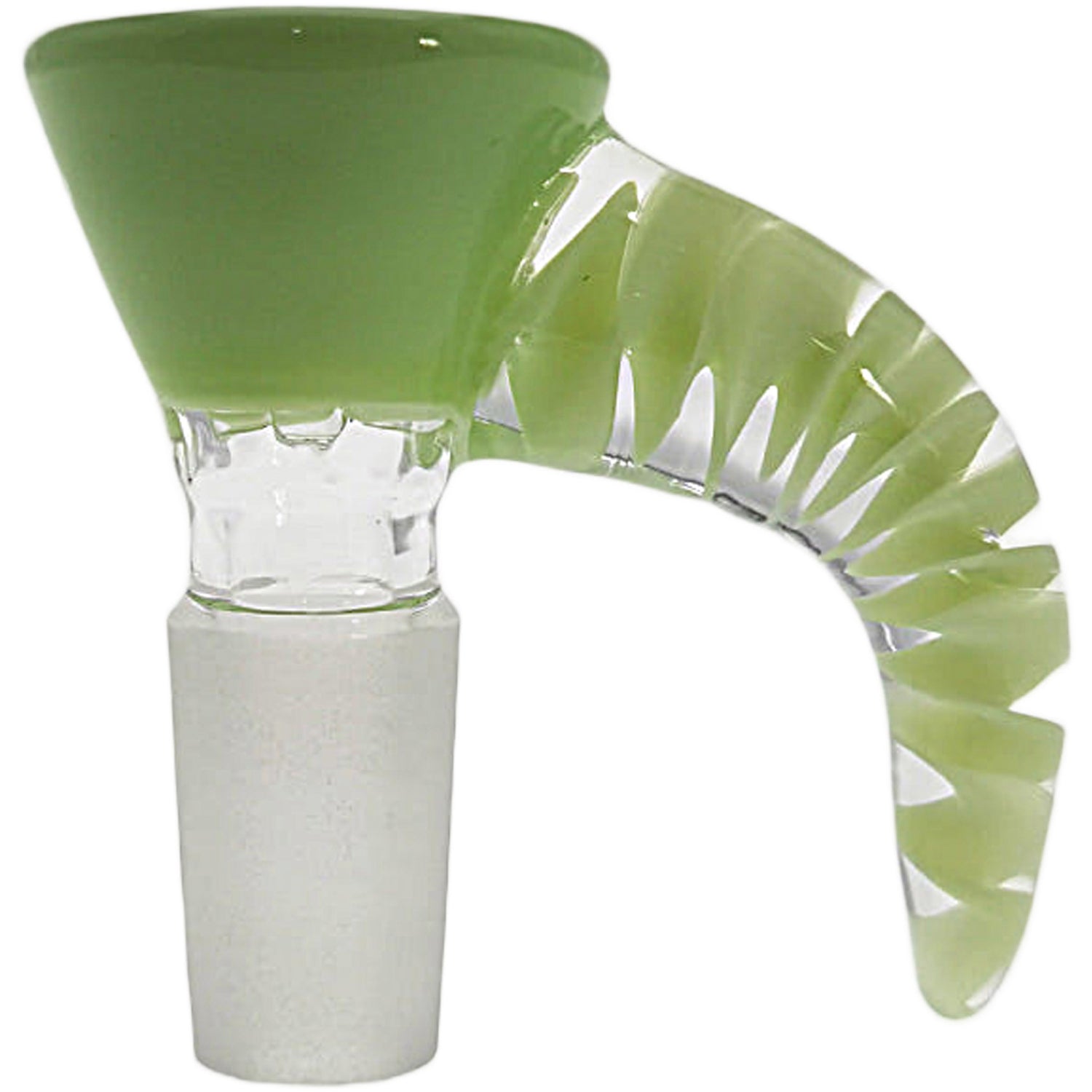 Thick Ass Glass 4-Hole Disc Screen Bong Slide w/ Horn Handle