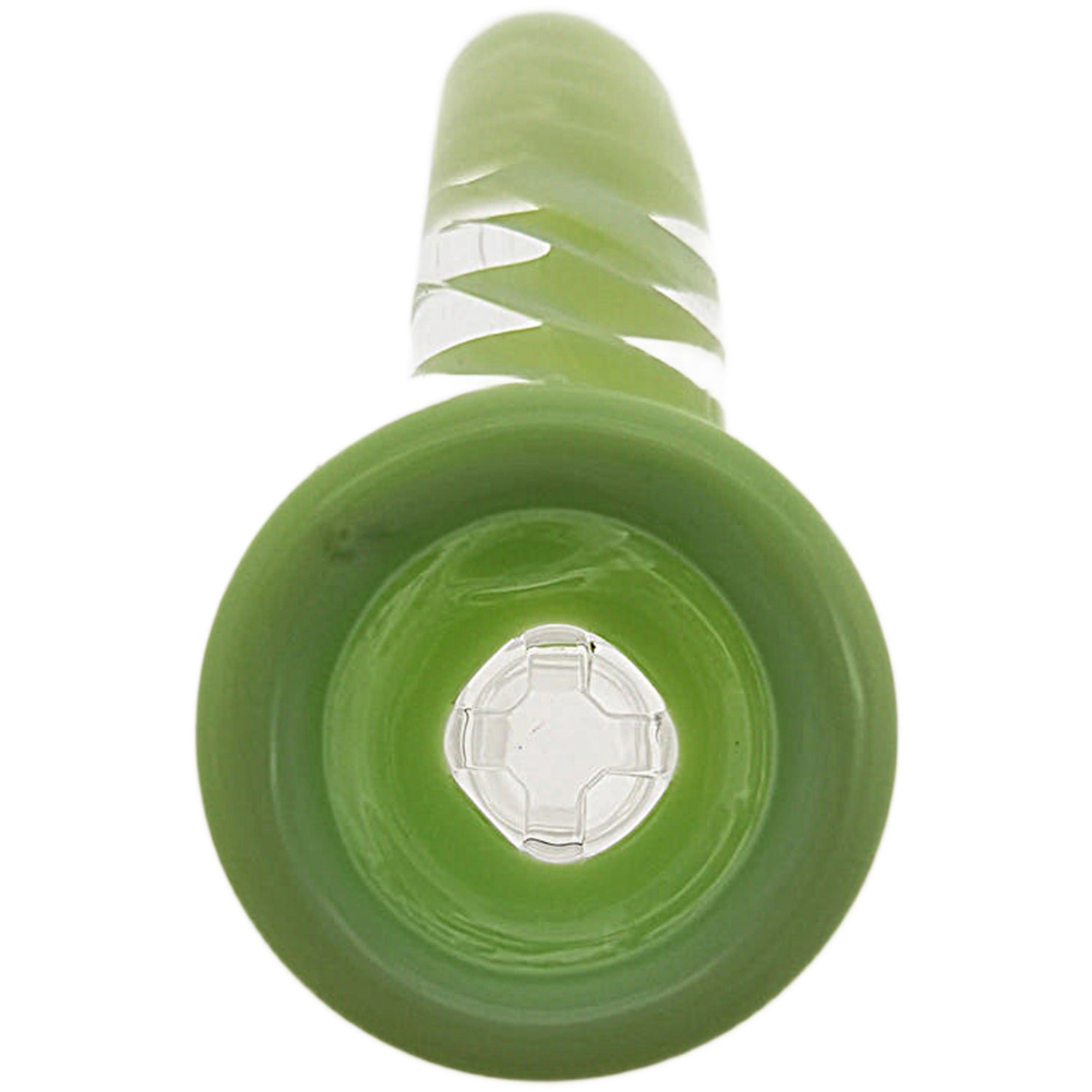 Thick Ass Glass 4-Hole Disc Screen Bong Slide w/ Horn Handle